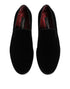 Dolce & Gabbana Black Velvet Loafers Formal Men Dress Shoes